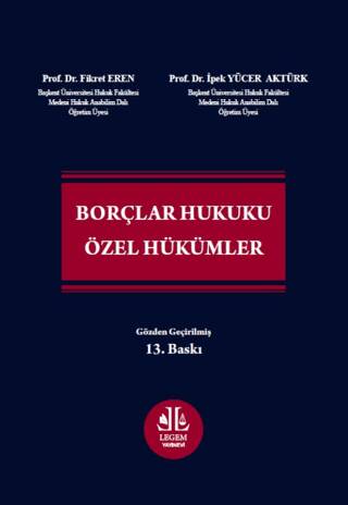 Borçlar Hukuku Özel Hükümler - 1