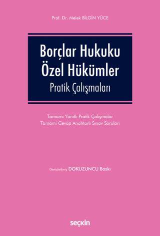 Borçlar Hukuku Özel Hükümler Pratik Çalışmaları - 1