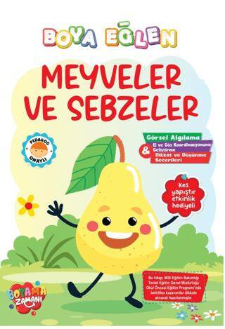 Boya Eğlen – Meyveler ve Sebzeler - 1