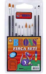 Brons Fırça Seti 10Lu - Brons
