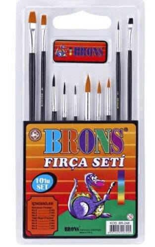 Brons Fırça Seti 10Lu - 1