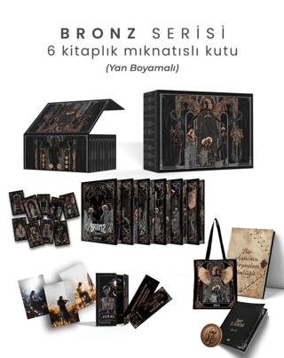 Bronz Serisi 6 Kitaplık Mıknatıslı Kutu - Yan Boyamalı - 1