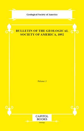 Bulletin of the Geological Society of America, 1892 - 1