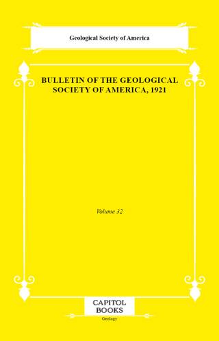 Bulletin of the Geological Society of America, 1921 - 1