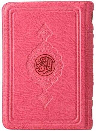Büyük Cep Boy Kur`an-ı Kerim Pembe Renk, Kılıflı, Mühürlü - 1