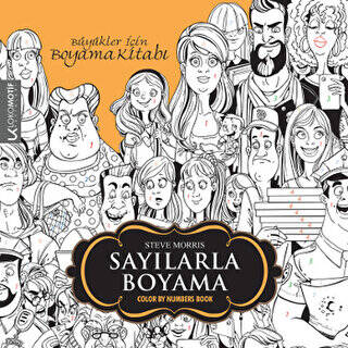 Büyükler İçin Boyama Kitabı - Sayılarla Boyama - 1