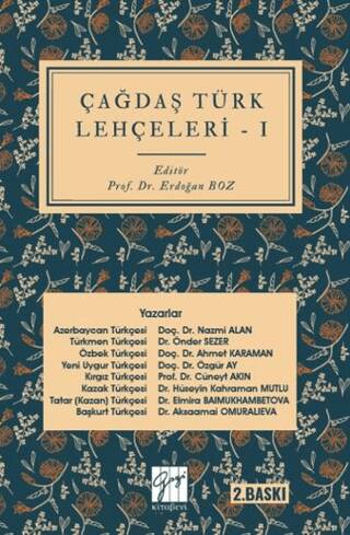 Çağdaş Türk Lehçeleri I - 1