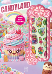 Candyland - Puffy Parlak Çıkartmalı Boyama Kitabı - İthaki Çocuk Yayınları