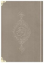 Çanta Boy Kadife Kur`an-ı Kerim Vizon, Yaldızlı, Mühürlü - 1007 Vizon - Hayrat Neşriyat