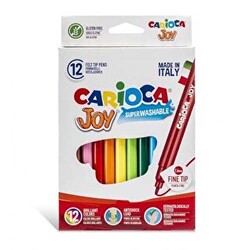 Carioca Joy Süper Yıkanabilir Keçeli Boya Kalemi 12`li - 1