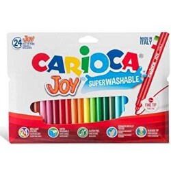 Carioca Joy Süper Yıkanabilir Keçeli Boya Kalemi 24`lü - 1