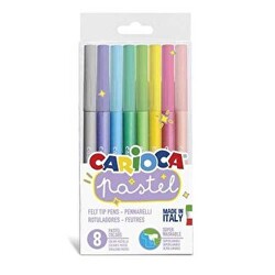 Carioca Pastel Süper Yıkanabilir Keçeli Kalem 8 Renk - 1