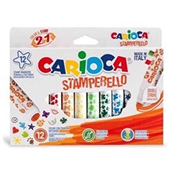 Carioca Stamperello Keçeli Boya Kalemi 12`li - 1