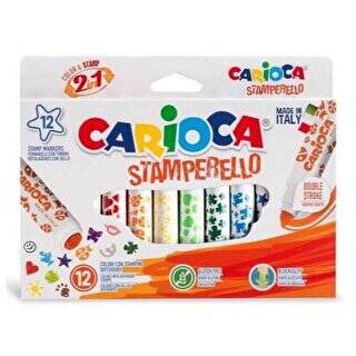 Carioca Stamperello Keçeli Boya Kalemi 12`li - 1