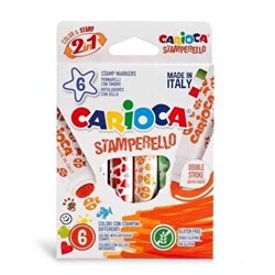 Carioca Stamperello Keçeli Boya Kalemi 6`lı - 1