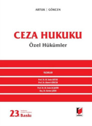 Ceza Hukuku Özel Hükümler - Adalet Yayınevi