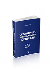 Ceza Hukuku Özel Hükümler Dersleri - 1