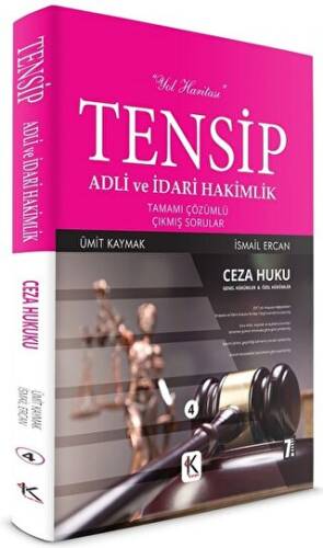 Ceza Hukuku Tensip - Adli ve İdari Hakimlik Tamamı Çözümlü Çıkmış Sorular - 1