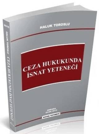 Ceza Hukukunda İsnat Yeteneği - 1