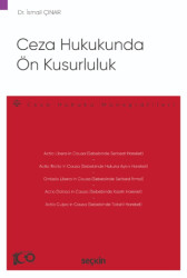 Ceza Hukukunda Ön Kusurluluk - 1