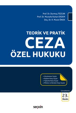 Ceza Özel Hukuku - 1