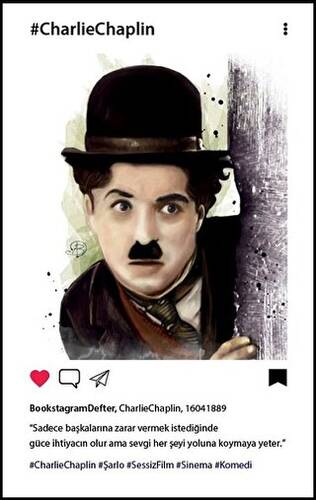 Charlie Chaplin Bookstagram Defter - 1