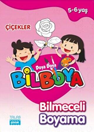 Çiçekler - Doya Doya Bil Boya Bilmeceli Boyama 5-6 Yaş - 1