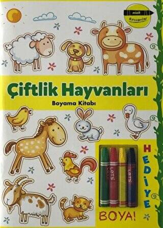 Çiftlik Hayvanları Boyama Kitabı - Minik Ressamlar - 1