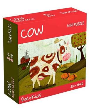 Çiftlik Sevimli İnek Mini Puzzle - 1