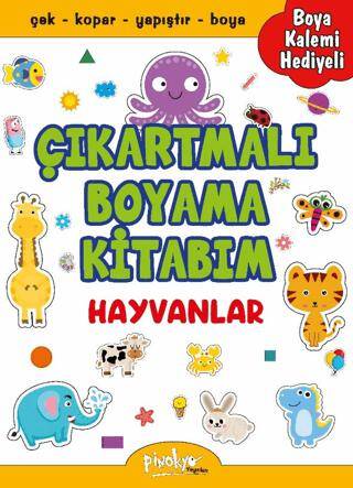 Çıkartmalı Boyama Hayvanlar - 1