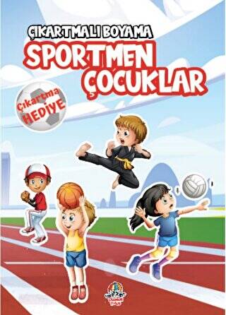 Çıkartmalı Boyama - Sportmen Çocuklar - 1