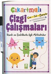 Çıkartmalı Çizgi Çalışmaları Renk ve Şekillerle İlgili Aktiviteler - Ema Çocuk