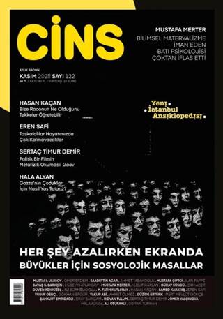 Cins Aylık Dergi Sayı: 122 Kasım 2025 - 1