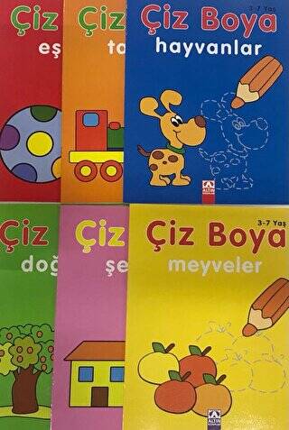 Çiz Boya Dizisi - 6 Kitap - 1
