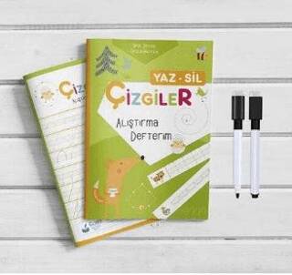 Çizgiler Yaz Sil Alıştırma Defterim - 1
