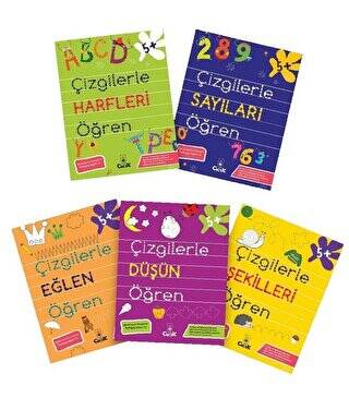 Çizgilerle Öğren Serisi 5 Kitap Takım - 1