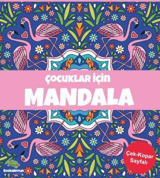 Çocuklar İçin Mandala-Lacivert - 1