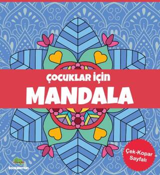 Çocuklar İçin Mandala-Mavi - 1