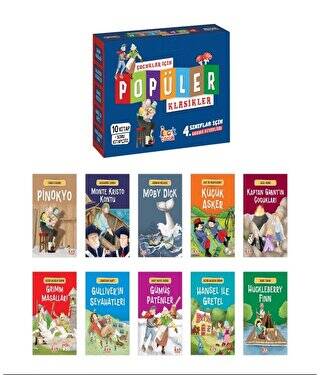 Çocuklar için Popüler Klasikler 10 Kitap + Soru Kitapçığı - 1