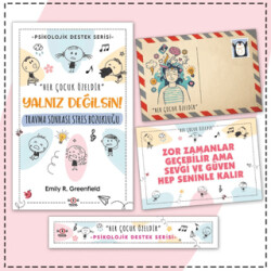Çocuklar İçin Psikolojik Destek Serisi - Çocuklarda Travma Sonrası Stres Bozukluğu - Kartpostal ve Ayraç - 1