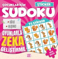 Çocuklar İçin Sudoku - Sticker Hediyeli Orta Seviye 1 - Dokuz Çocuk
