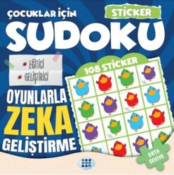 Çocuklar İçin Sudoku - Sticker Hediyeli Orta Seviye 3 - Dokuz Çocuk