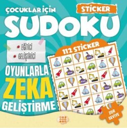Çocuklar İçin Sudoku - Sticker Hediyeli Zor Seviye 1 - Dokuz Çocuk