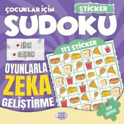 Çocuklar için Sudoku - Sticker Hediyeli Zor Seviye 4 - Dokuz Çocuk