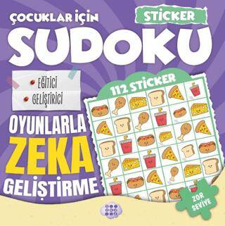 Çocuklar için Sudoku - Sticker Hediyeli Zor Seviye 4 - 1