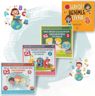 Çocuklar için Zeka Geliştiren Oyunlar 4 Kitap Takım - 1