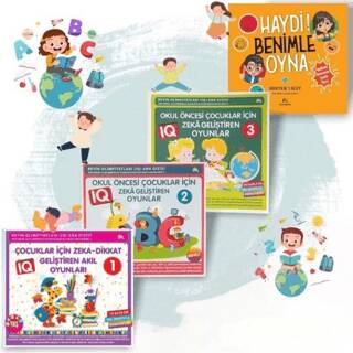 Çocuklar için Zeka Geliştiren Oyunlar 4 Kitap Takım - 1