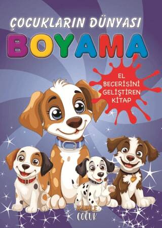 Çocukların Dünyası Boyama Kitabı 6 – Küçük Köpekler - 1
