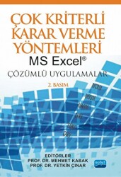 Çok Kriterli Karar Verme Yöntemleri MS Excel - 1