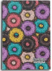 Colorful Donuts Patterns Not Defteri - Note The Time